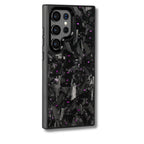 Samsung Galaxy Forged Carbon Fiber Case in Black with purple Flake