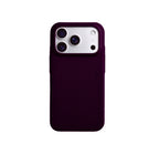 iPhone case in burgundy genuine Italian top-grain leather with textured finish by Karbon Technik.