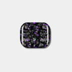 Samsung Galaxy Buds 3 Pro case with genuine raw forged carbon fiber featuring purple composite flakes by Karbon Technik. 